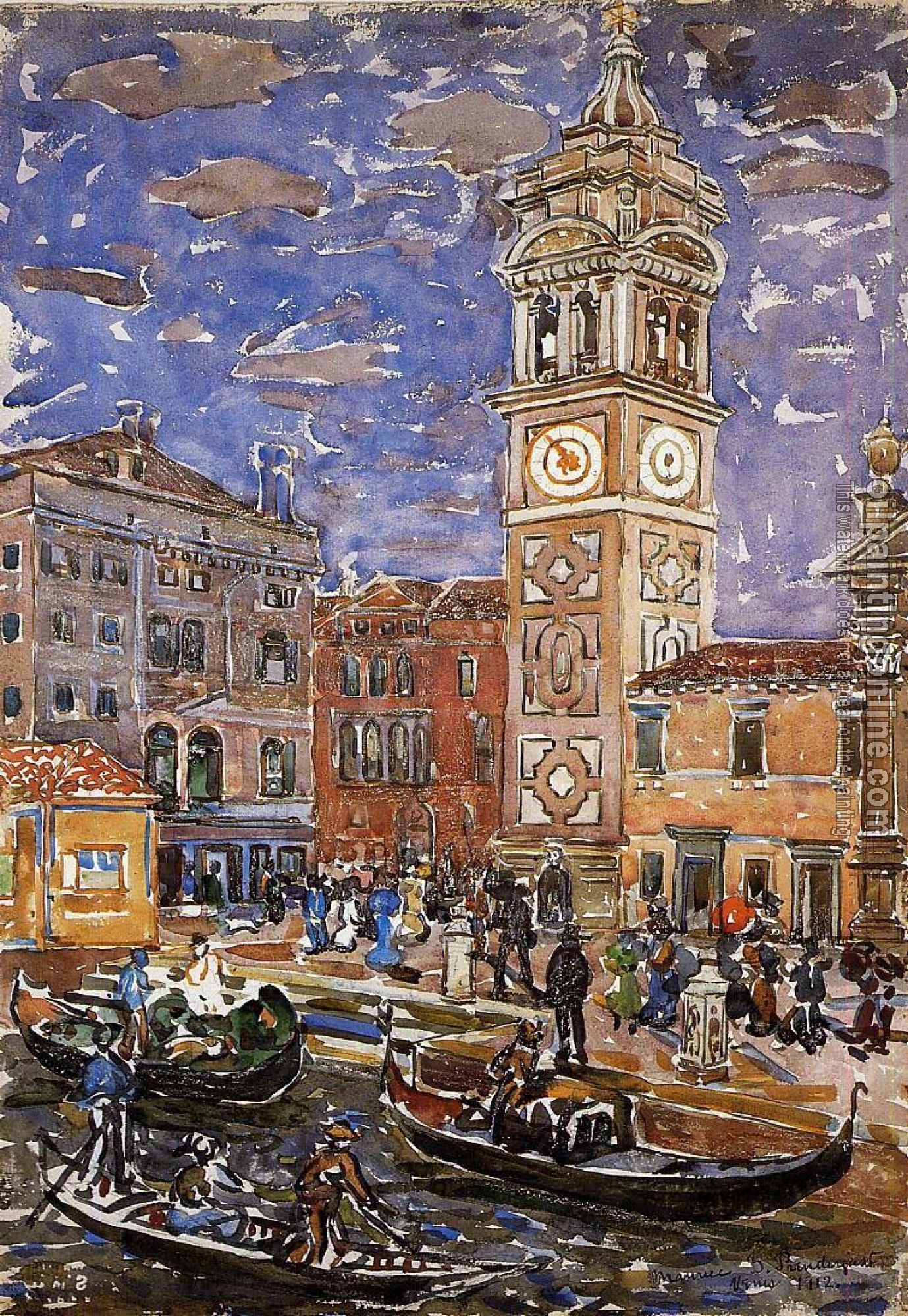 Prendergast, Maurice Brazil - Santa Maria Formosa, Venice